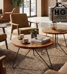 Noga meblowa metalowa noga do stolika kawowego FIN 40 cm czarna