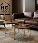 Metalowa noga hairpin legs do stolika kawowego trzy pręty noga złota TL50 cm