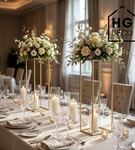 Kwietnik stojący metalowy stojak na kwiaty na jedną doniczkę PREMIUM 60 cm