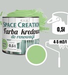 Farba kredowa do renowacji zielony agrest 0,5 L Space Creation
