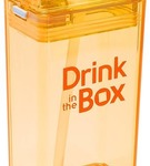 Bidon ze słomką pomarańczowy 240ml Drink In The Box