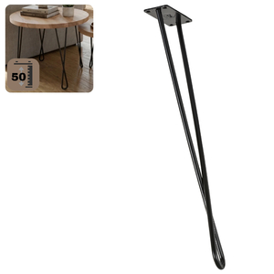 Metalowa noga twist hairpin do stolika kawowego dwa pręty noga loftowa DX50 cm