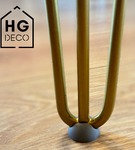 Podkładka ochronna szara z tworzywa pod nogi meblowe hairpin HGDECO