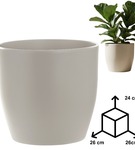 Osłonka cramiczna EMI 26 cm kaszmir HGDECO