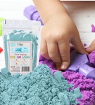 Piasek kinetyczny 1kg błękitny Adam Toys 