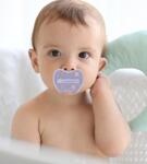 Smoczek dla niemowląt okrągły 3-36m Dusty Violet Hevea