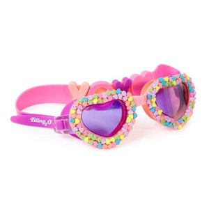 Okulary do pływania cukierkowe serca BLING2O