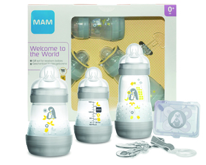 Zestaw wyprawkowy Starter SET 0+ szary Mam Baby