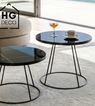 Noga loftowa stolika kawowego stelaż do stolika kawowego metalowa noga RING 50 cm