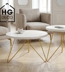 Noga meblowa metalowa noga do stolika kawowego FIN 40 cm złota