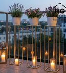 Kwietnik stojący metalowy stojak na kwiaty na jedną doniczkę PREMIUM 90 cm