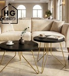 Noga meblowa metalowa noga do stolika kawowego FIN 40 cm złota Zestaw 3 szt.