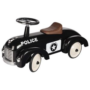 Jeździk czarny retro Policja Goki