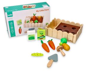 Ogródek warzywny zabawka drewniana Lelin