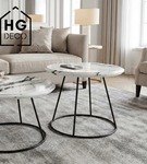 Noga loftowa stolika kawowego stelaż do stolika kawowego metalowa noga RING 50 cm