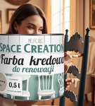 Farba kredensowa remontowa do stylizacji mebli piaskowy beż 0,5 L Space Creation