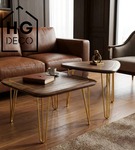 Metalowa noga hairpin legs do stolika kawowego trzy pręty noga złota TL40 cm