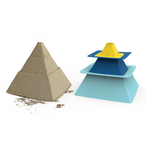 Zestaw 3 foremek do piasku piramida Pira Vintage Quut