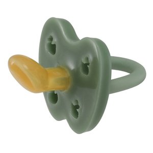 Anatomiczny smoczek kauczukowy, 0-3 msc Kaczuszki Moss Green, Hevea