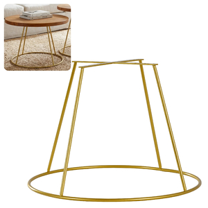 Nowoczesna złota noga do stolika kawowego solidny metalowy stelaż RING 40 cm
