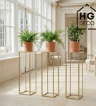 Kwietnik stojący metalowy stojak na kwiaty na jedną doniczkę PREMIUM 75 cm