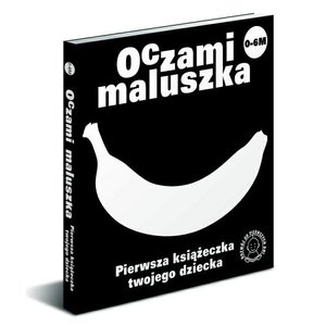 Książeczka dla maluszka czarno-biała Banan Sierra Madre