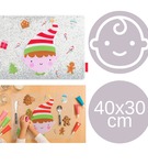 Mata podkładka na stół dla dzieci elf Boże Narodzenie ALLC