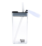 Bidon ze słomką clear Drink In The Box Modern 350 ml