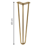 Metalowe nogi do stolika kawowego 40 cm  Hairpin legs zestaw 3 szt.