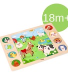 Puzzle układanka 2w1 farma odszukaj cień Viga