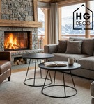 Noga loftowa stolika kawowego stelaż do stolika kawowego metalowa noga RING 50 cm