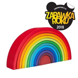 Drewniana tęcza 12-elementowa Grimm's kolorowa