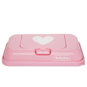 Pojemnik na chusteczki M Pink White Heart FUNKYBOX