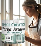 Farba kredowa do renowacji zielony agrest 0,5 L Space Creation