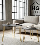 Metalowa noga do stolika kawowego / ławy / złota DP40 cm