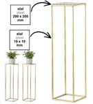 Kwietnik stojący metalowy stojak na kwiaty na jedną doniczkę PREMIUM 75 cm