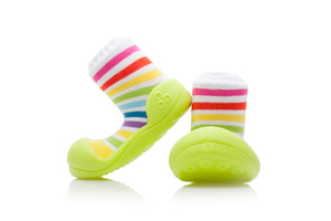 Buciki niemowlęce Rainbow Green attipas