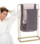 Wieszak na ręczniki łazienkowe złoty Hg Deco