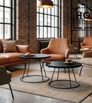 Noga loftowa stolika kawowego stelaż do stolika kawowego metalowa noga RING 40 cm