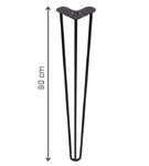 Metalowa noga do stołu Hairpin 80 cm HG DECO