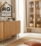 Metalowa noga do szafki / komody / pufy / złota DP25 cm