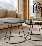 Noga loftowa stolika kawowego stelaż do stolika kawowego metalowa noga RING 50 cm