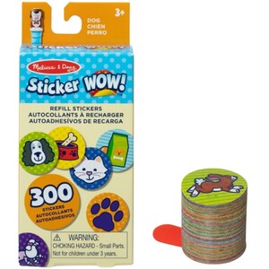 Naklejki piesek uzupełnienie 300 sztuk do Sticker Wow ! Melissa & Doug