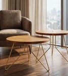 Noga meblowa metalowa noga do stolika kawowego FIN 50 cm złota