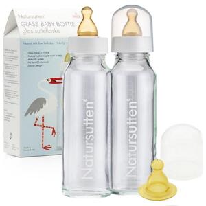 Butelka szklana dla niemowląt do karmienia 240 ml 2 szt Natursutten