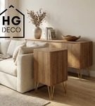 Metalowa noga hairpin do komody szafki RTV do pufy trzy pręty złota TL25 cm