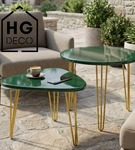 Metalowa noga hairpin legs do stolika kawowego trzy pręty noga złota TL40 cm