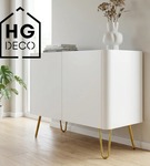 Metalowa noga do szafki / komody / pufy / złota DP25 cm