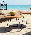 Noga loftowa stolika kawowego stelaż do stolika kawowego metalowa noga RING 40 cm