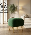 Metalowa noga hairpin do komody szafki RTV do pufy trzy pręty złota TL25 cm